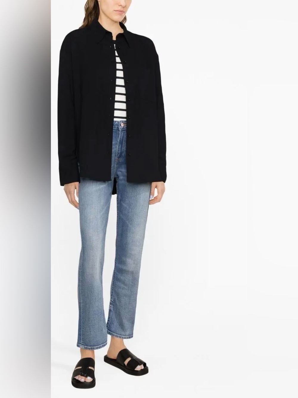 NWOT Reformation Will Oversized Shirt in Black size XS